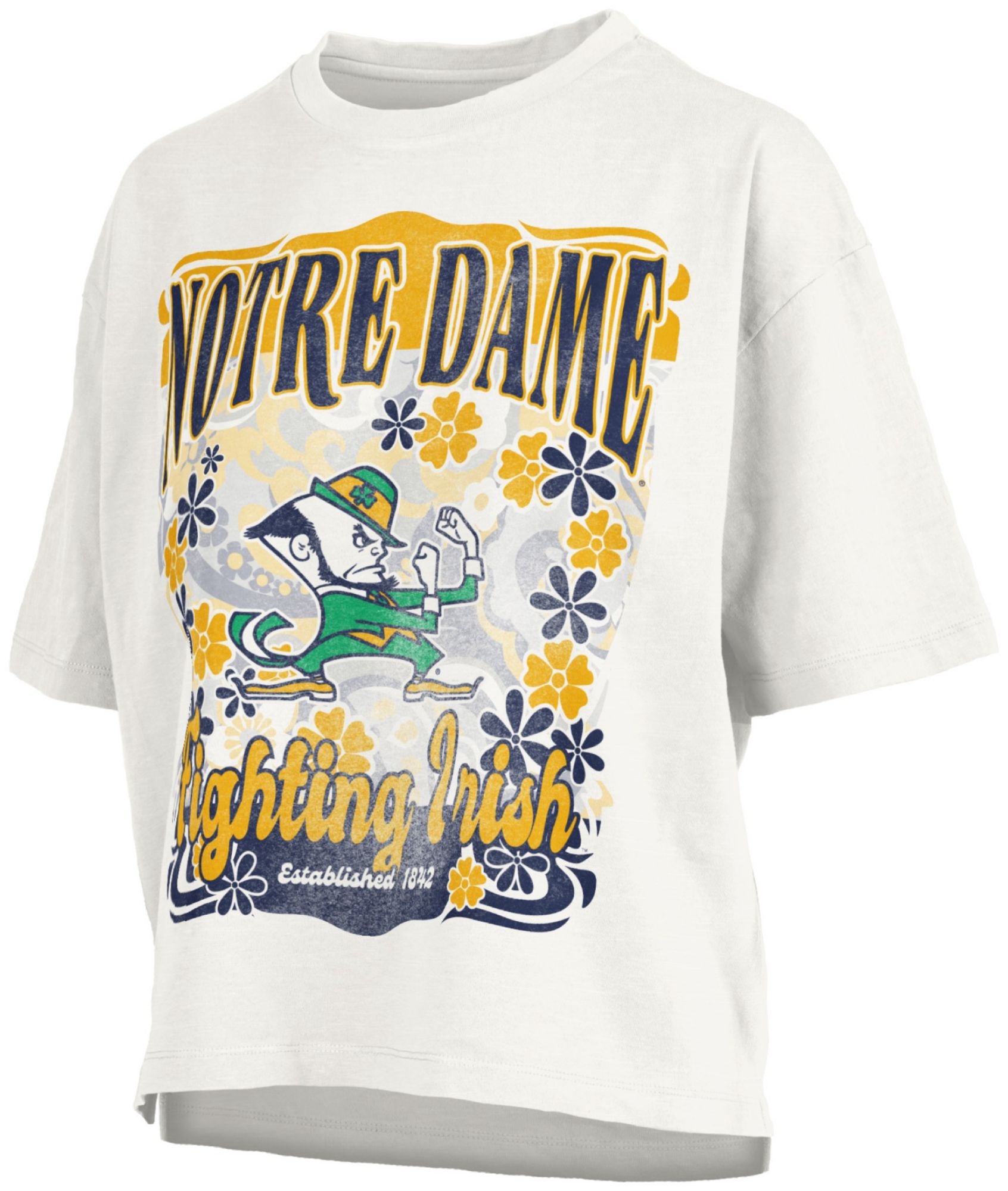 Pressbox Women's Notre Dame Fighting Irish White Marley T-Shirt