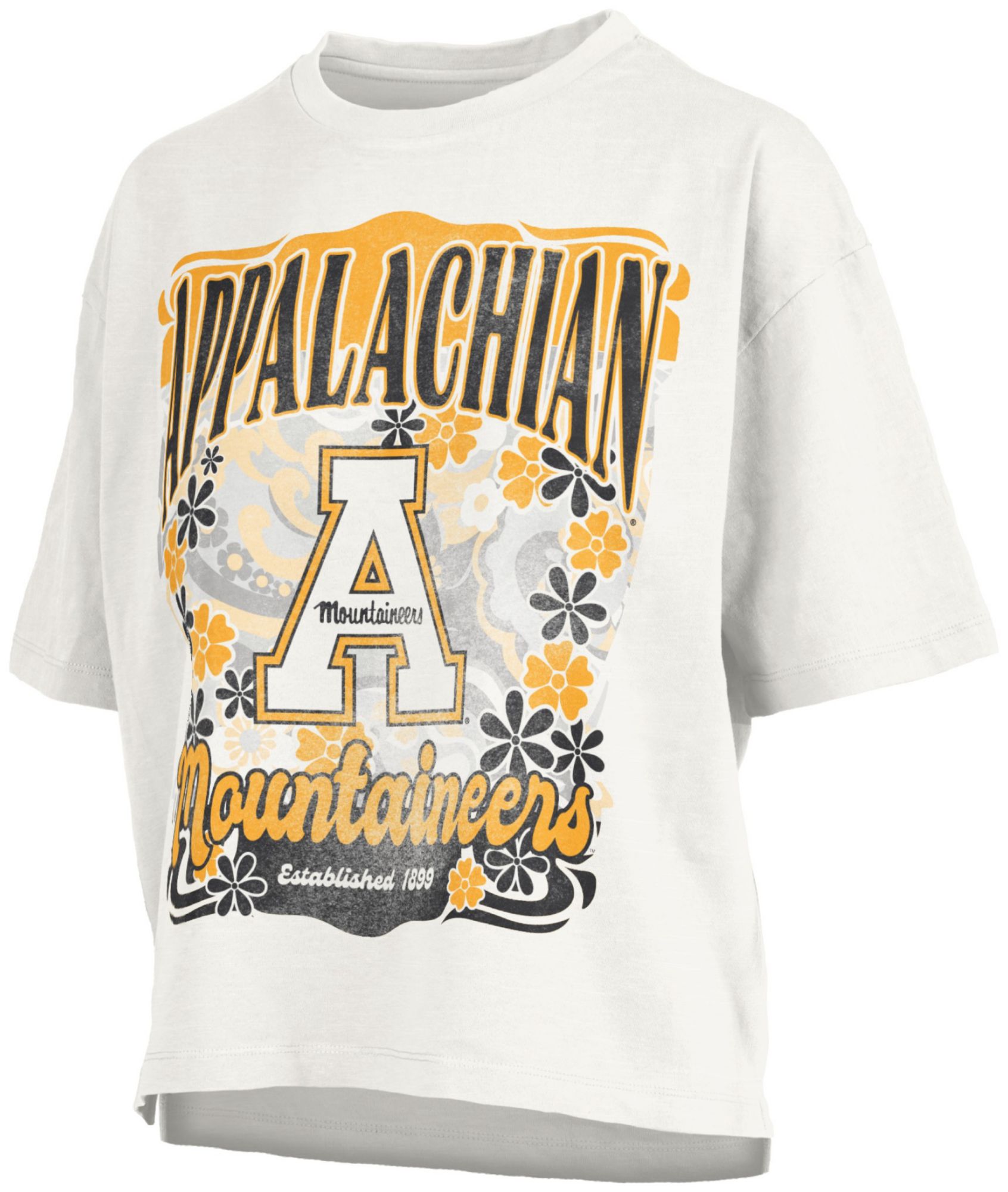 Pressbox Women's Appalachian State Mountaineers White Marley T-Shirt