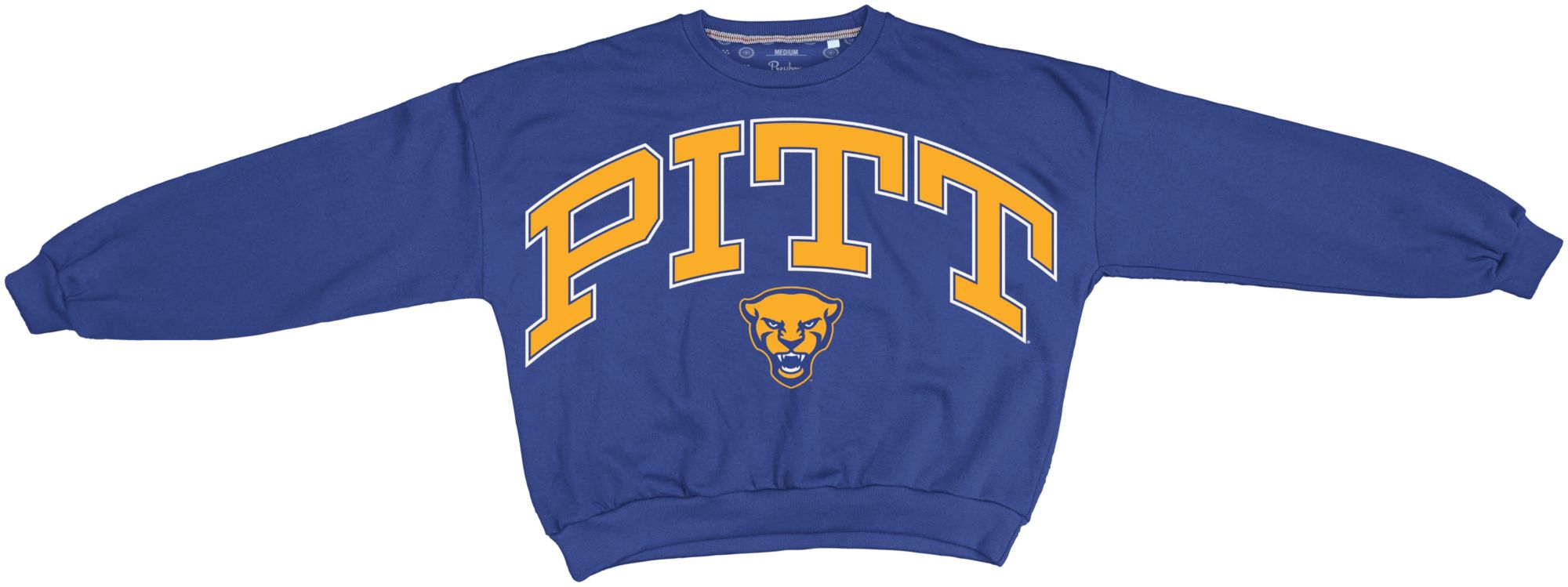 Pressbox Women's Pitt Panthers Royal Janise Crewneck Sweatshirt