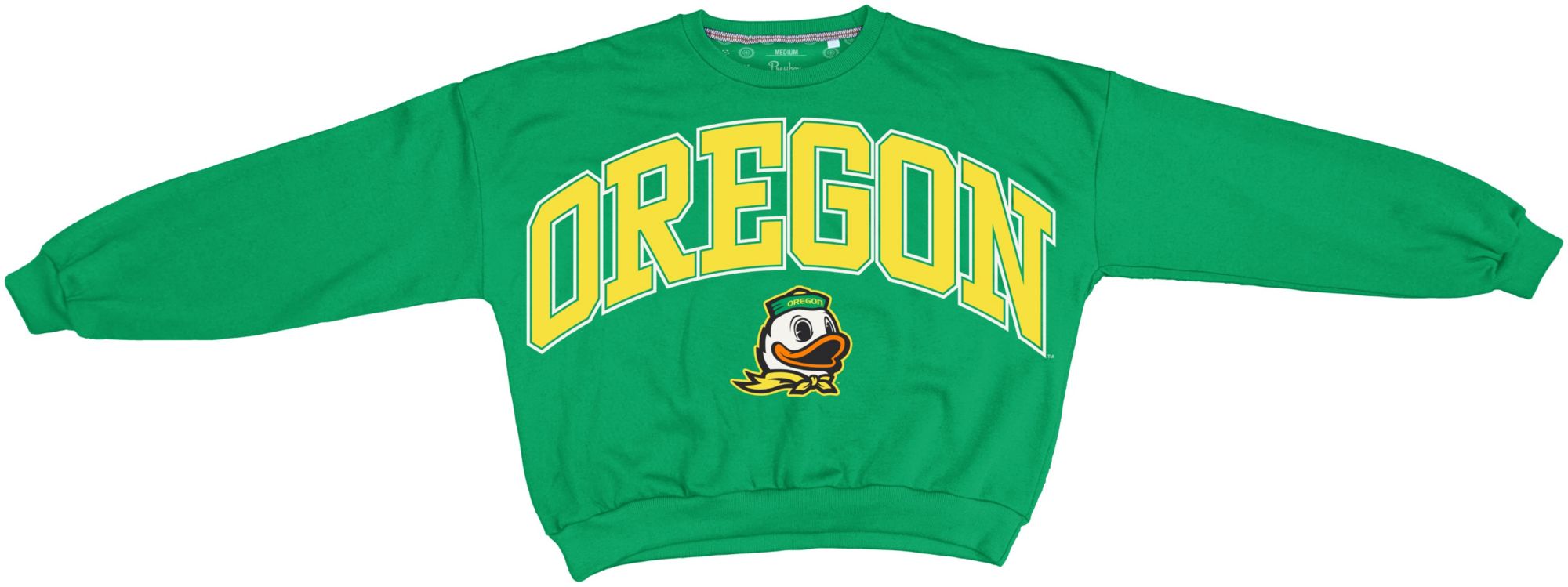 Pressbox Women's Oregon Ducks Green Janise Crewneck Sweatshirt