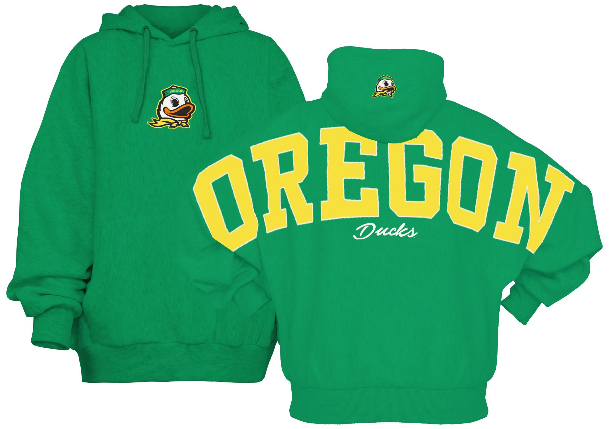 Pressbox Women's Oregon Ducks Green Belvedere Hoodie