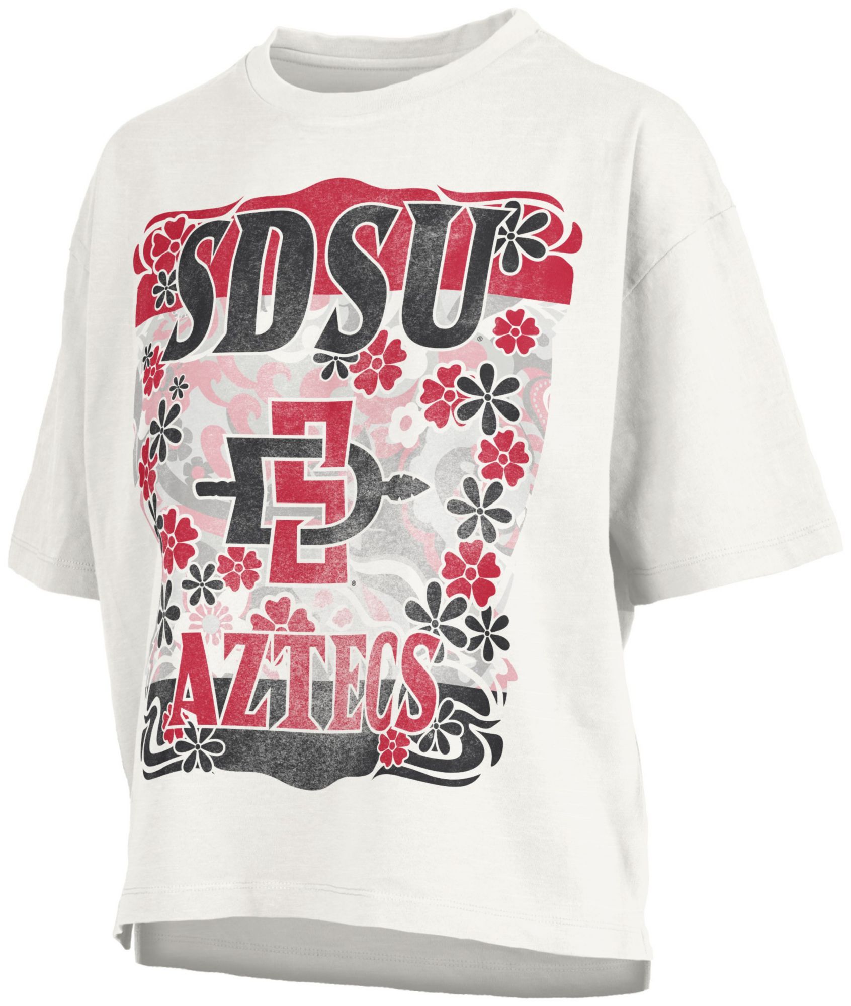 Pressbox Women's San Diego State Aztecs White Marley T-Shirt