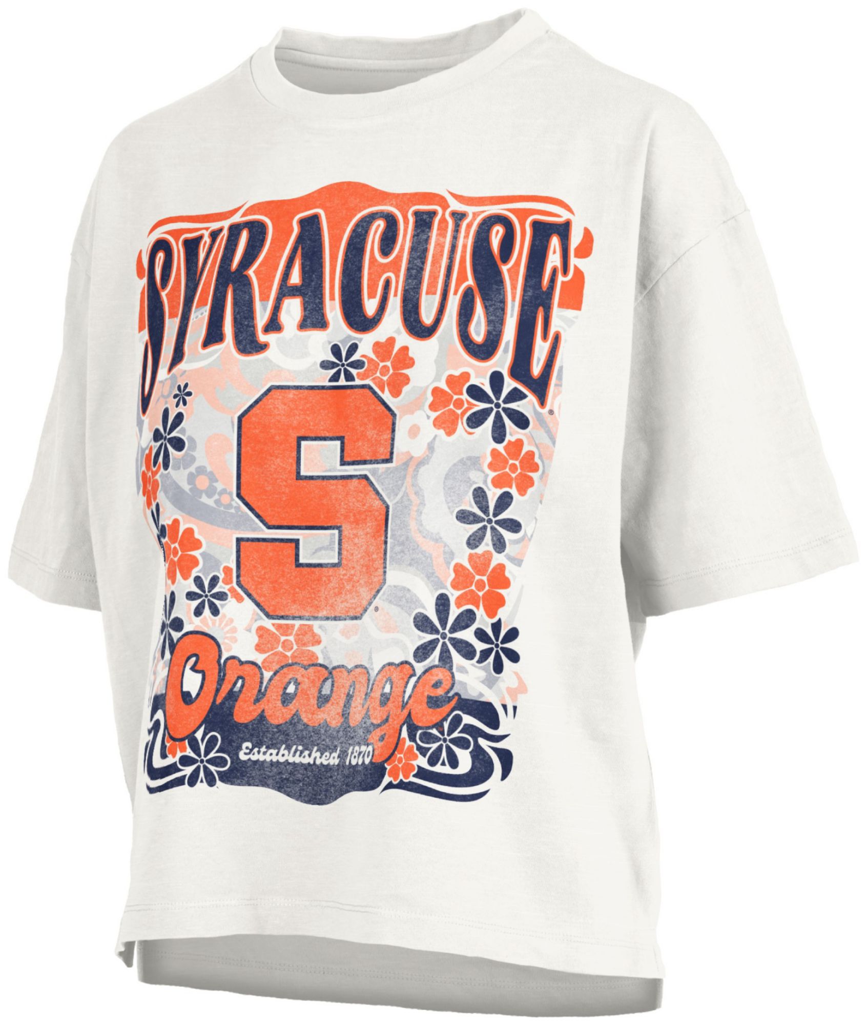 Pressbox Women's Syracuse Orange White Marley T-Shirt