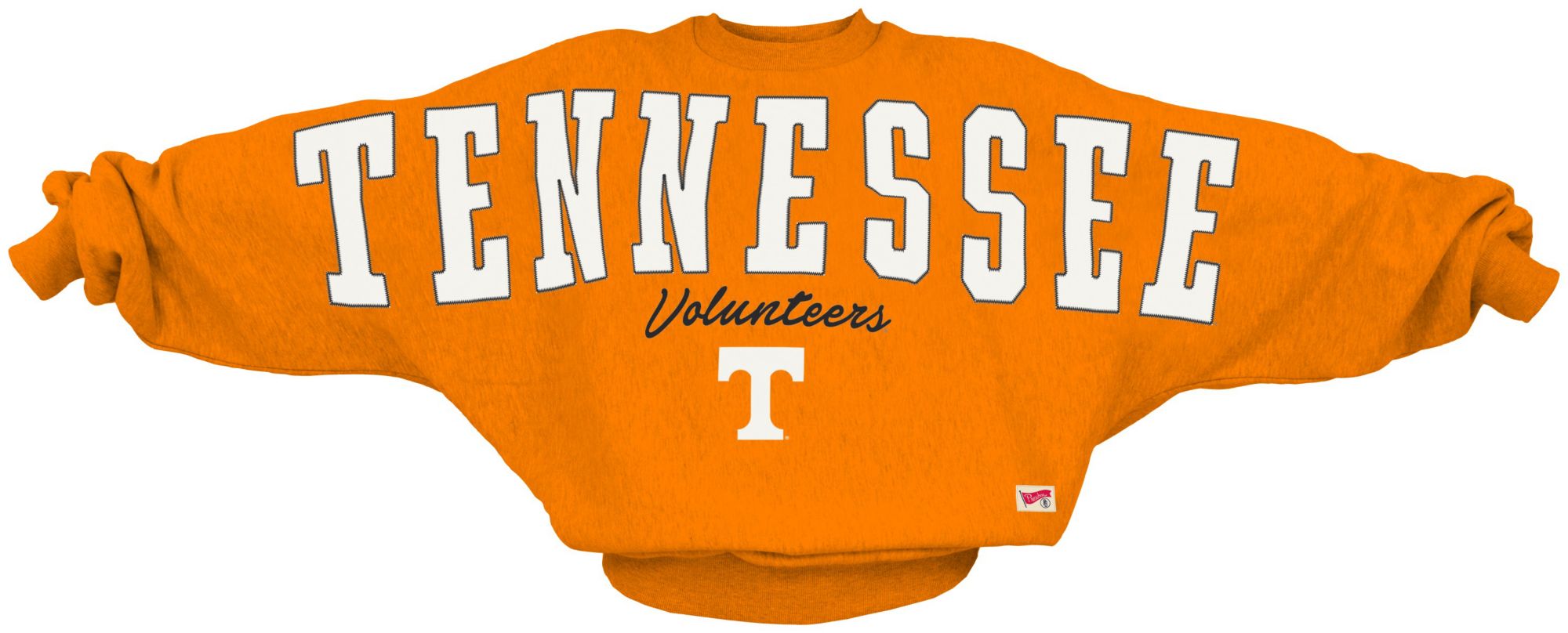 Pressbox Women's Tennessee Volunteers Orange Flannigan Oversized Crewneck Sweatshirt