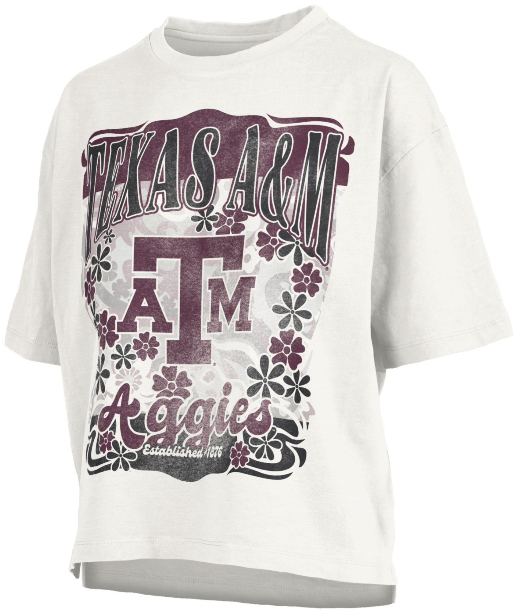 Pressbox Women's Texas A&amp;M Aggies White Marley T-Shirt