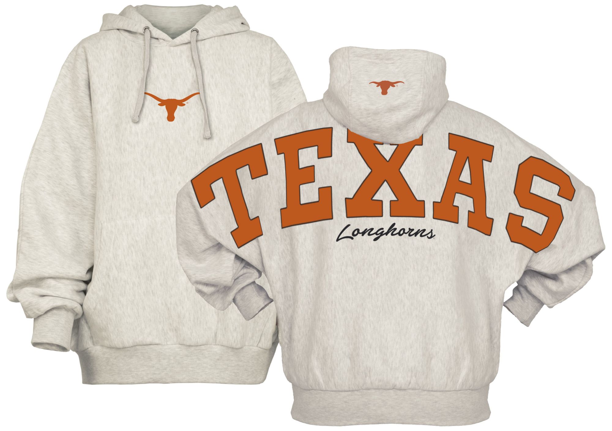 Pressbox Women's Texas Longhorns Grey Belvedere Hoodie