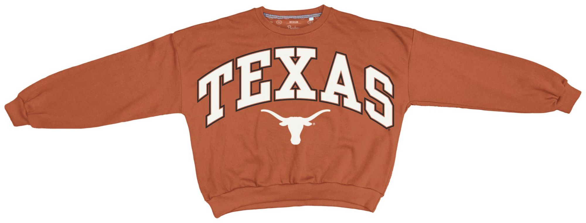 Pressbox Women's Texas Longhorns Orange Janise Crewneck Sweatshirt