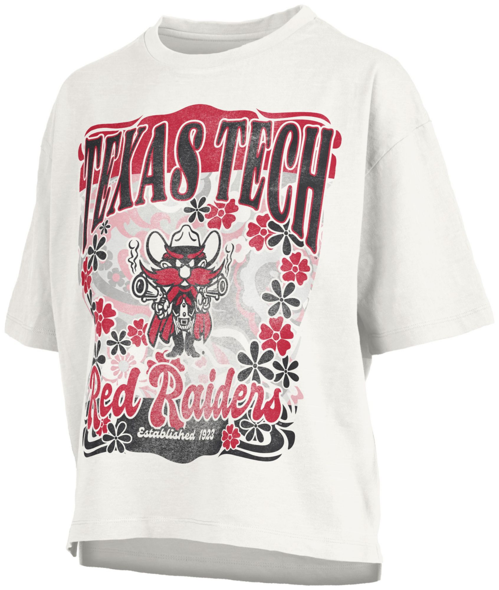 Pressbox Women's Texas Tech Red Raiders White Marley T-Shirt