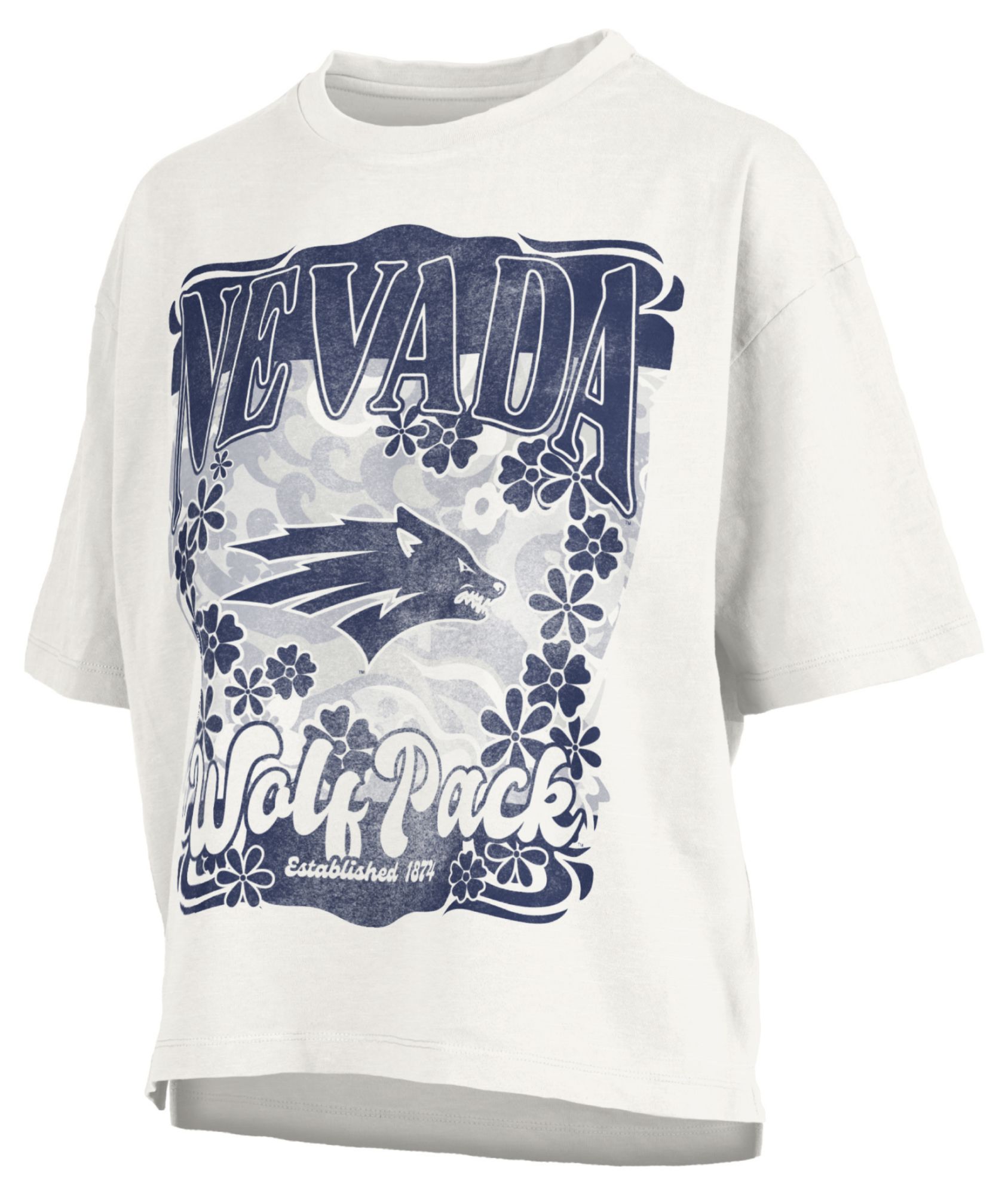 Pressbox Women's Nevada Wolf Pack White Marley T-Shirt