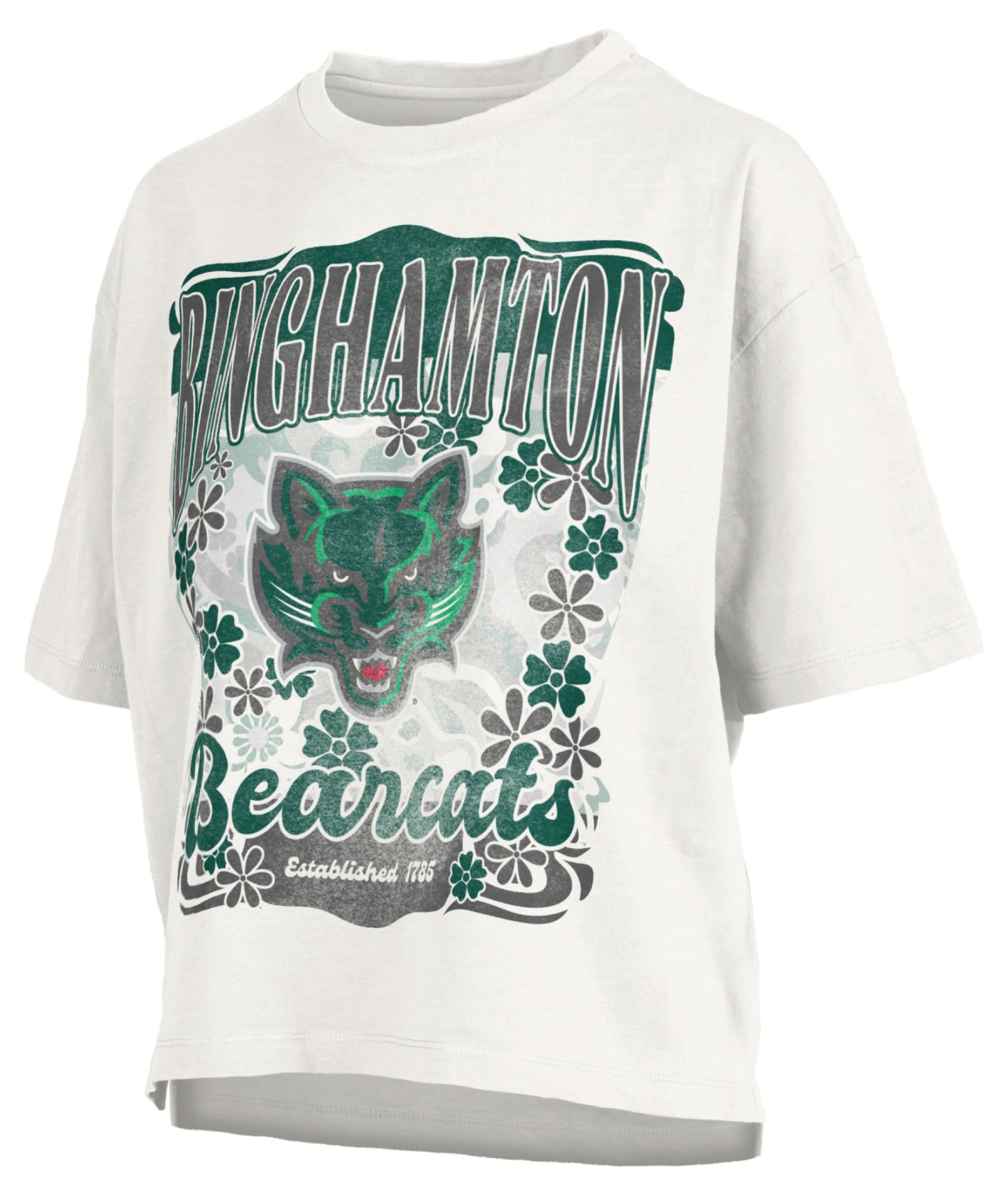 Pressbox Women's Binghamton Bearcats White Marley T-Shirt