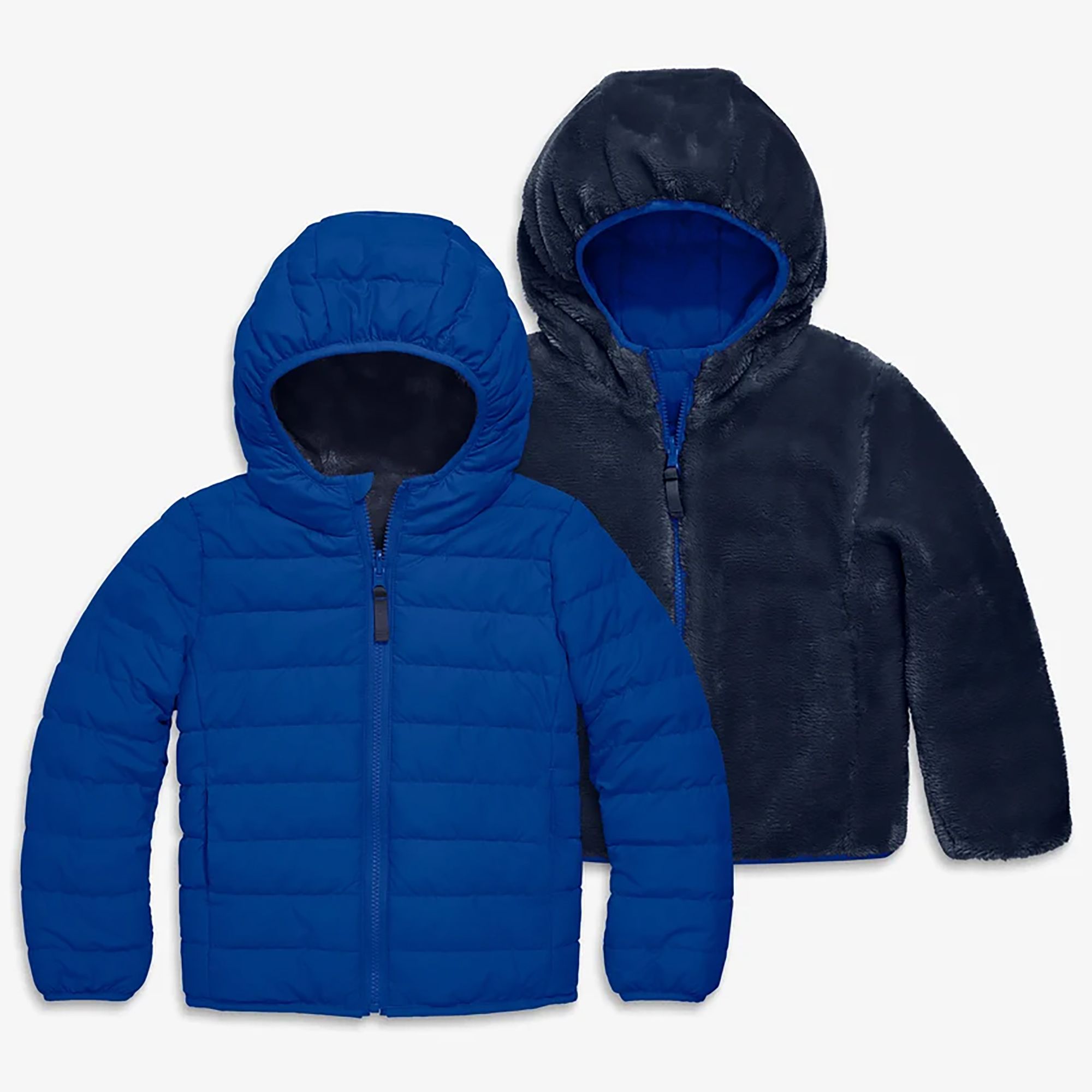 Primary Kids reversible fleece puffer jacket