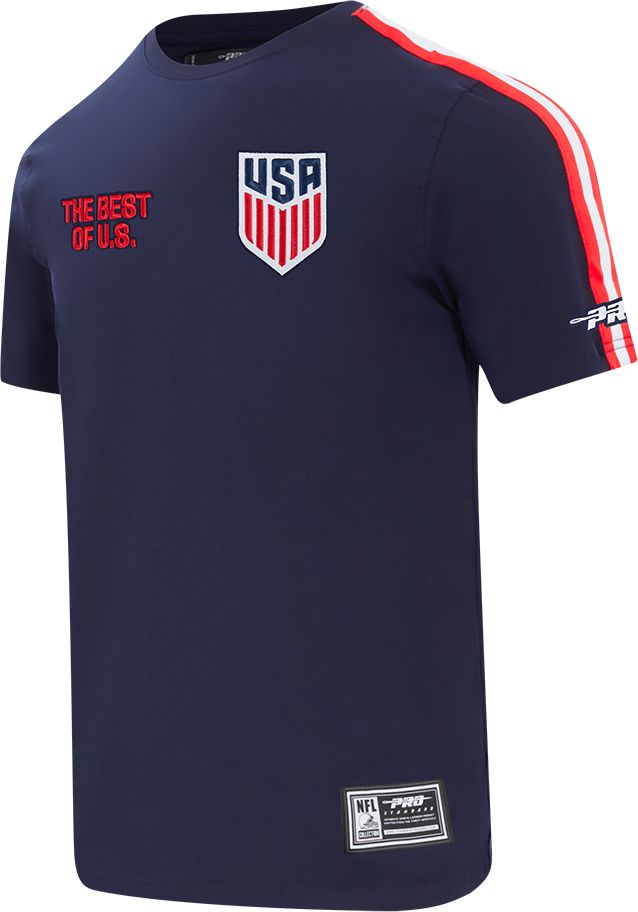 Pro Standard Adult USMNT Navy Chenille Tape T-Shirt