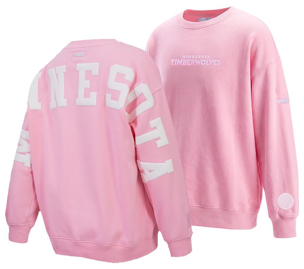 Pro Standard Girls' Minnesota Timberwolves Wingspan Fleece Crewneck Sweatshirt