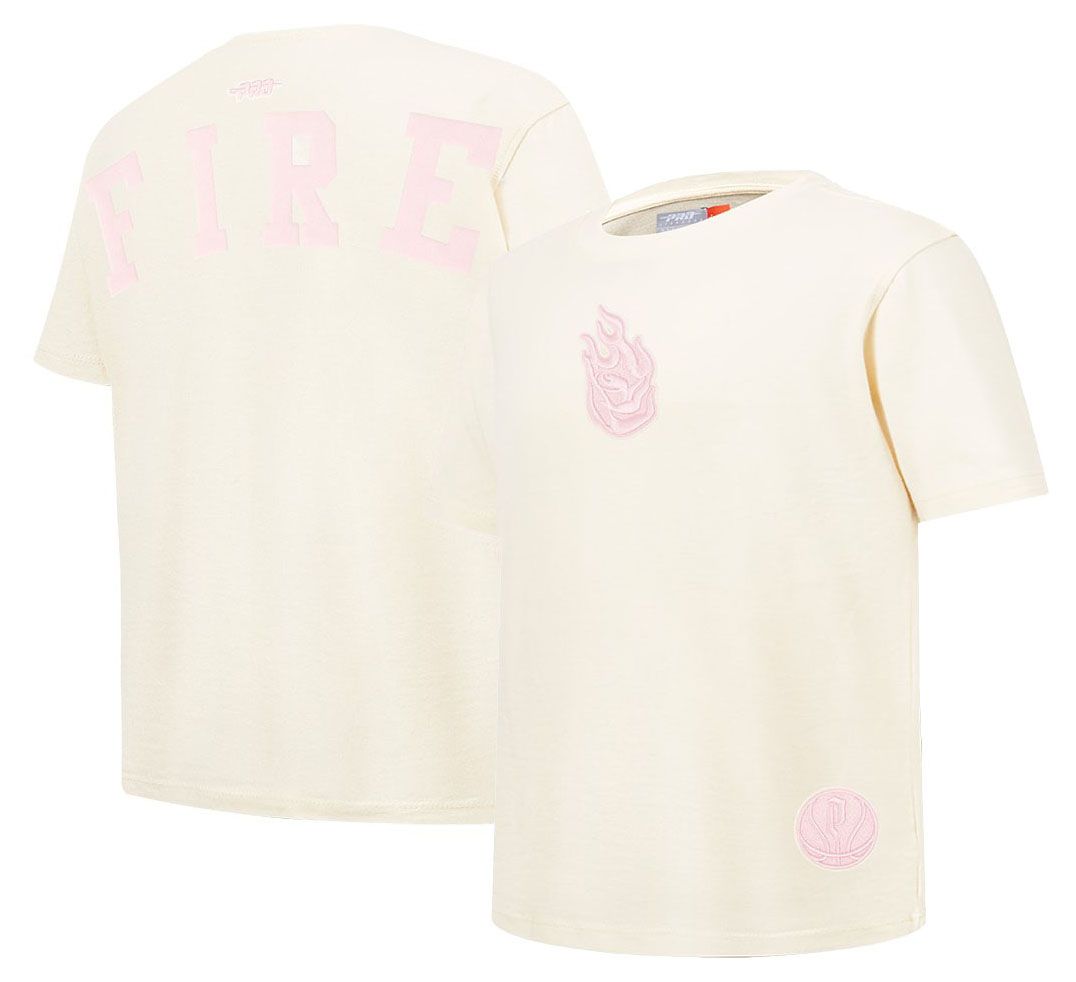 Pro Standard Girls' Portland Fire Eggshell Wingspan Boxy T-Shirt
