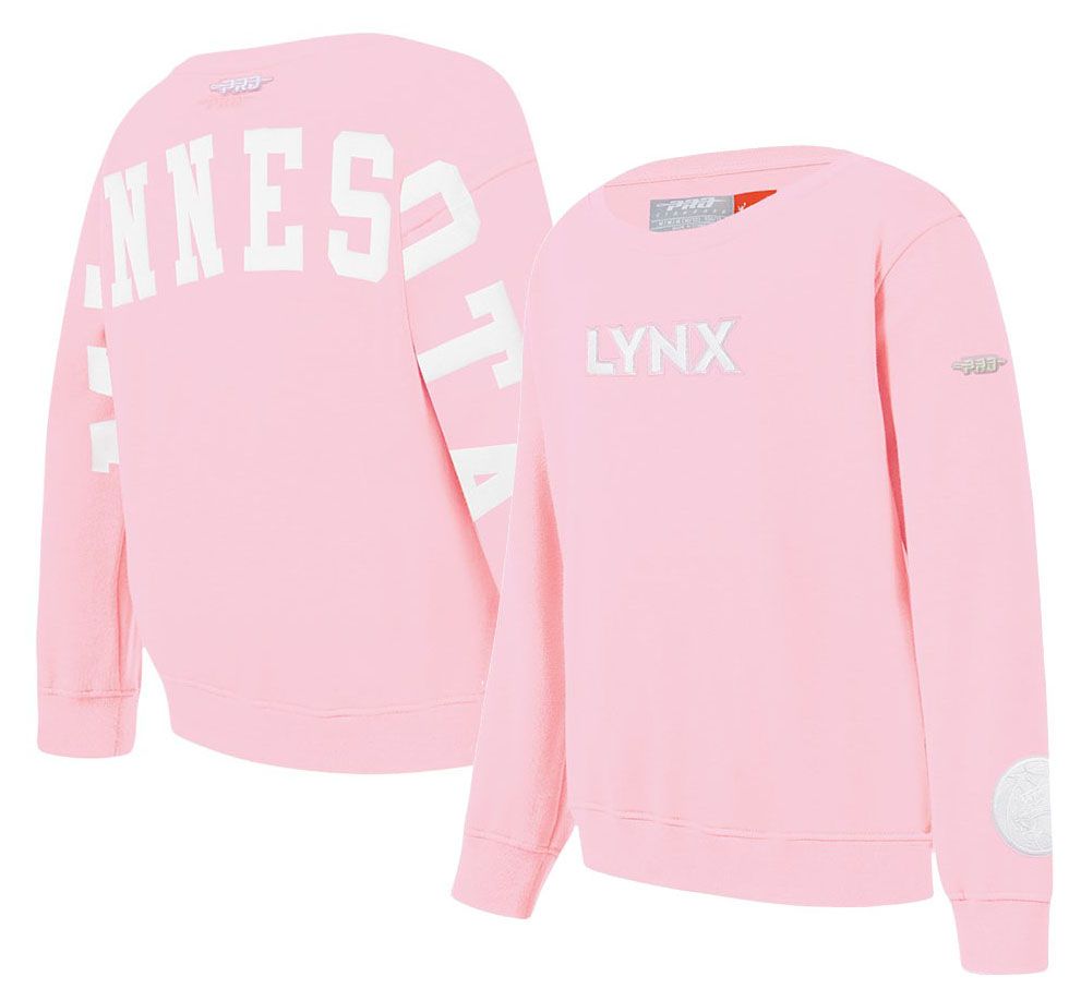Pro Standard Girls' Minnesota Lynx Pink Wingspan Drop Shoulder Crewneck Sweatshirt