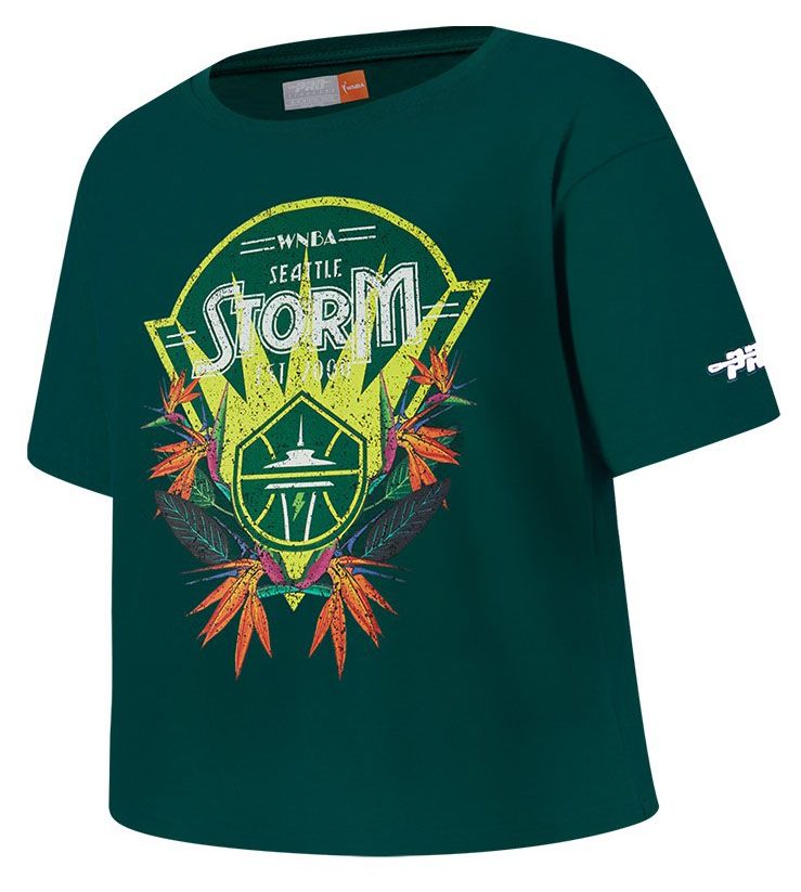 Pro Standard Girls' Seattle Storm Forest Green Paradise Boxy T-Shirt