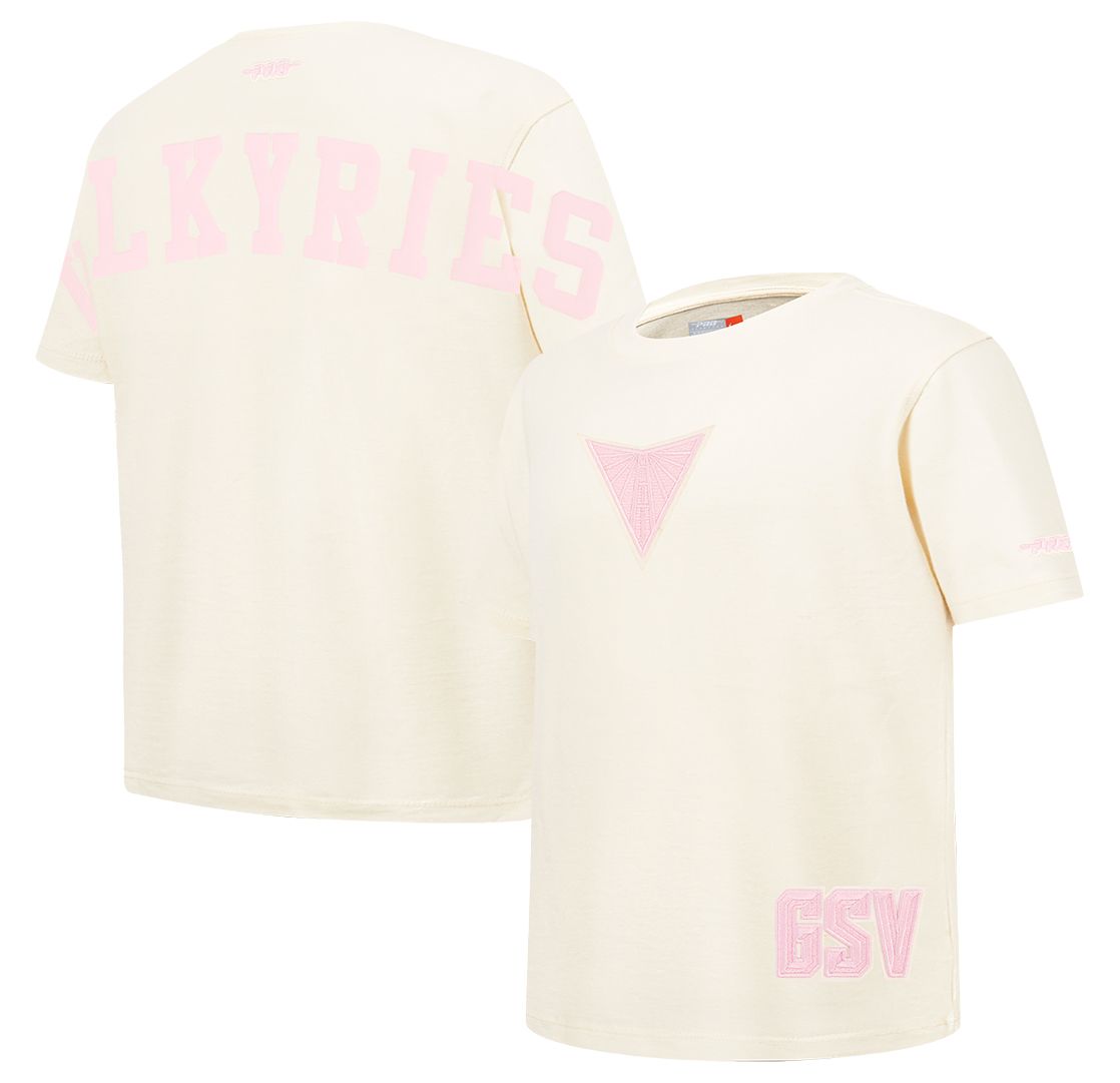 Pro Standard Girls' Golden State Valkyries Eggshell Wingspan Boxy T-Shirt