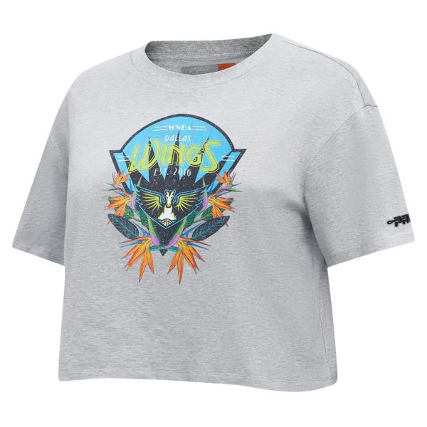 Pro Standard Girls' Dallas Wings Heather Grey Paradise Boxy T-Shirt