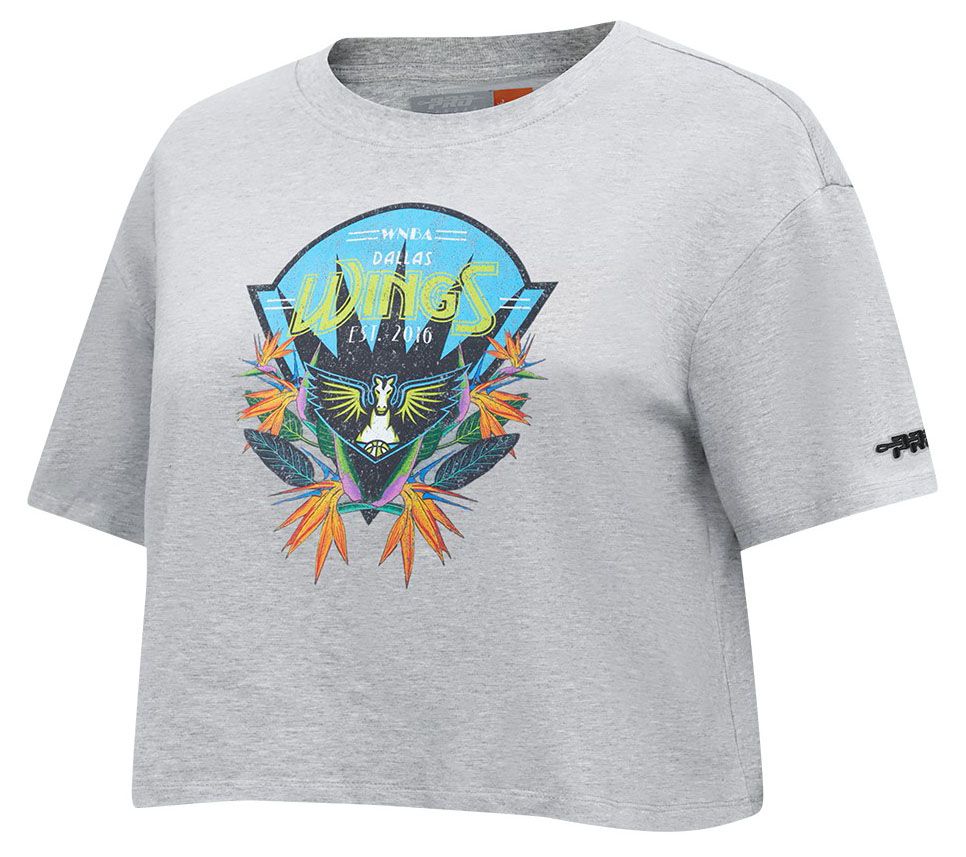 Pro Standard Girls' Dallas Wings Heather Grey Paradise Boxy T-Shirt