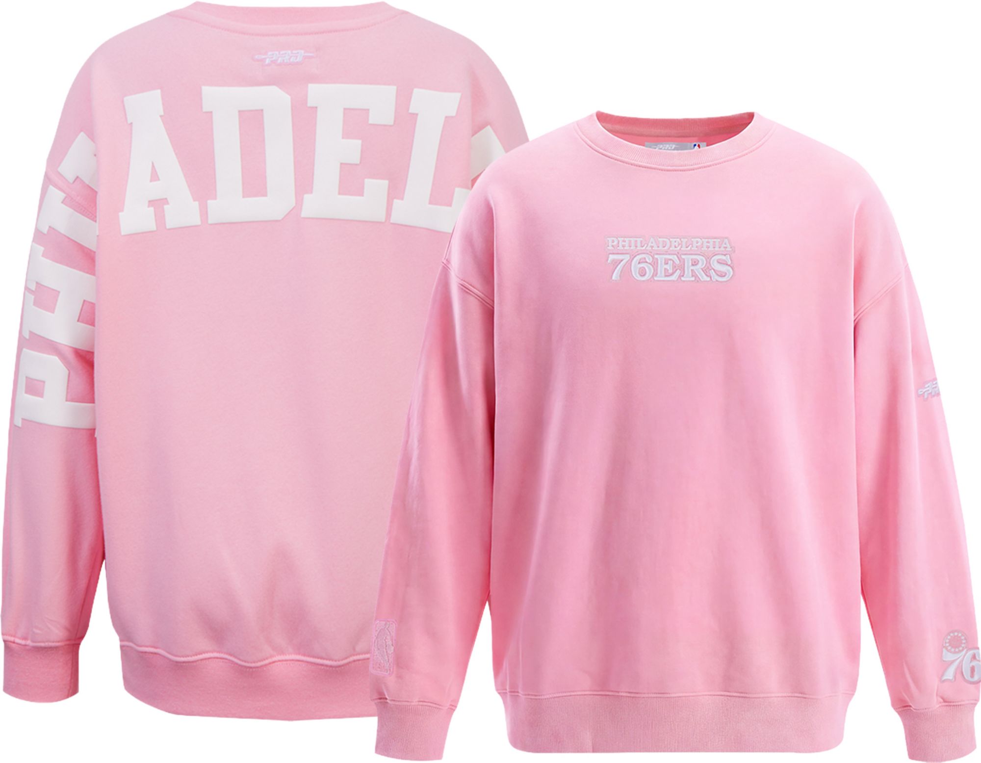 Pro Standard Girls' Philadelphia 76ers Wingspan Fleece Crewneck Sweatshirt