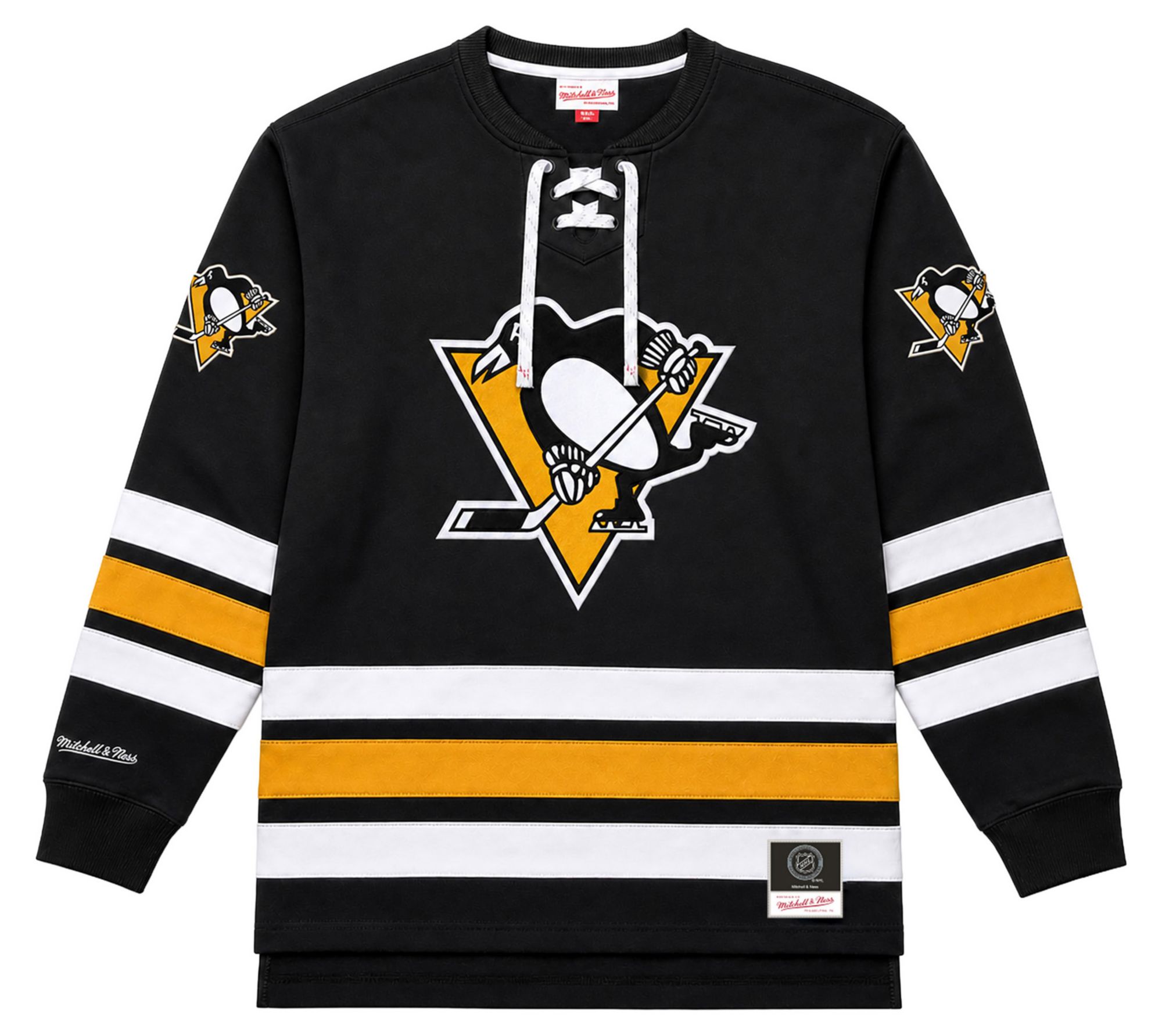Profile Varsity Men's Pittsburgh Penguins Laceup Fleece Sweatshirt