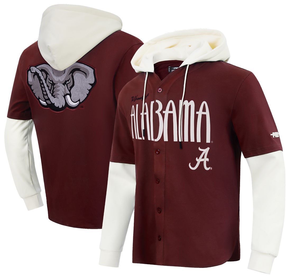 Pro Standard Men's Alabama Crimson Tide OG Player Hoodie, XXL, Red