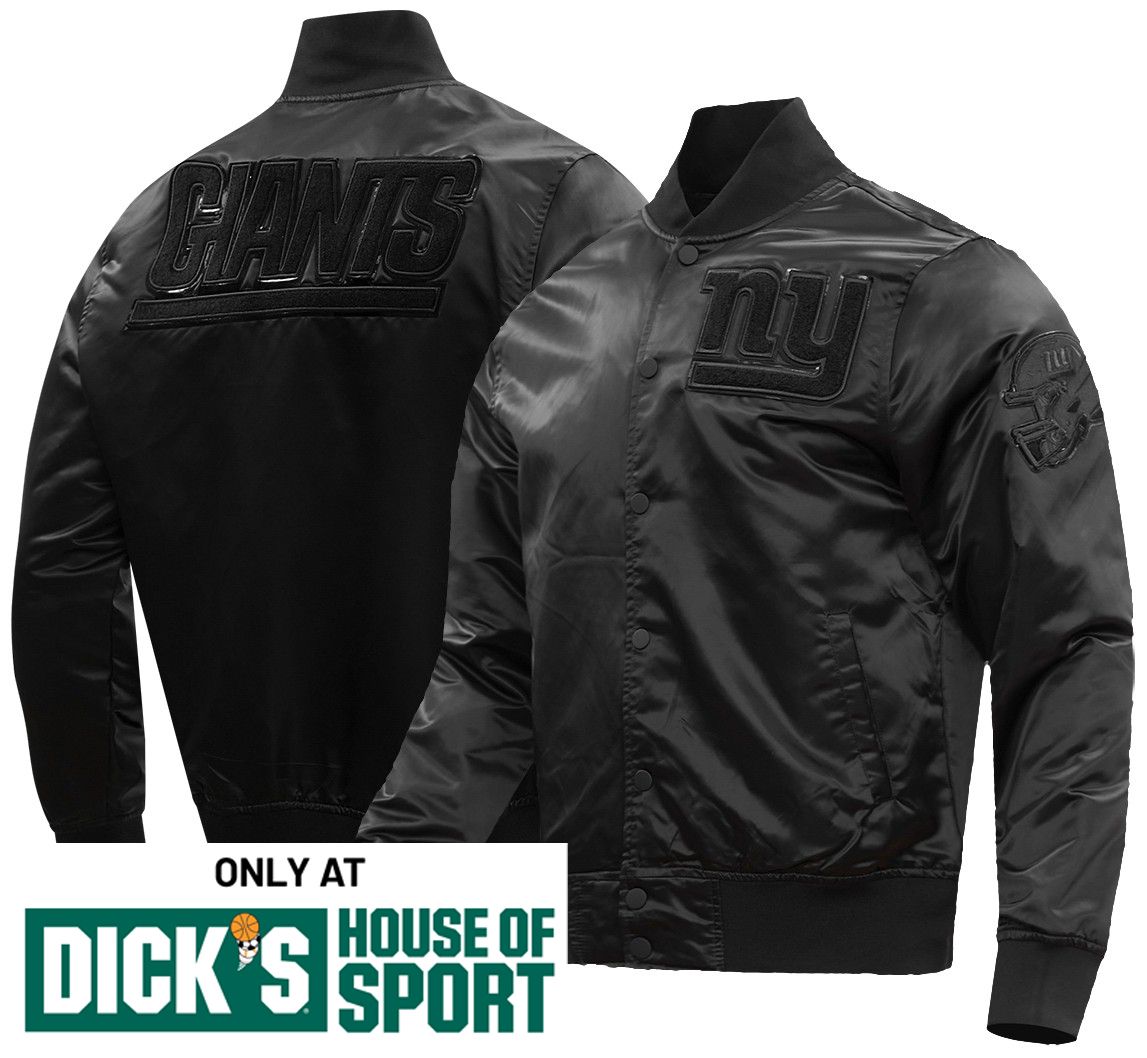Pro Standard Men's New York Giants Black Satin Jacket