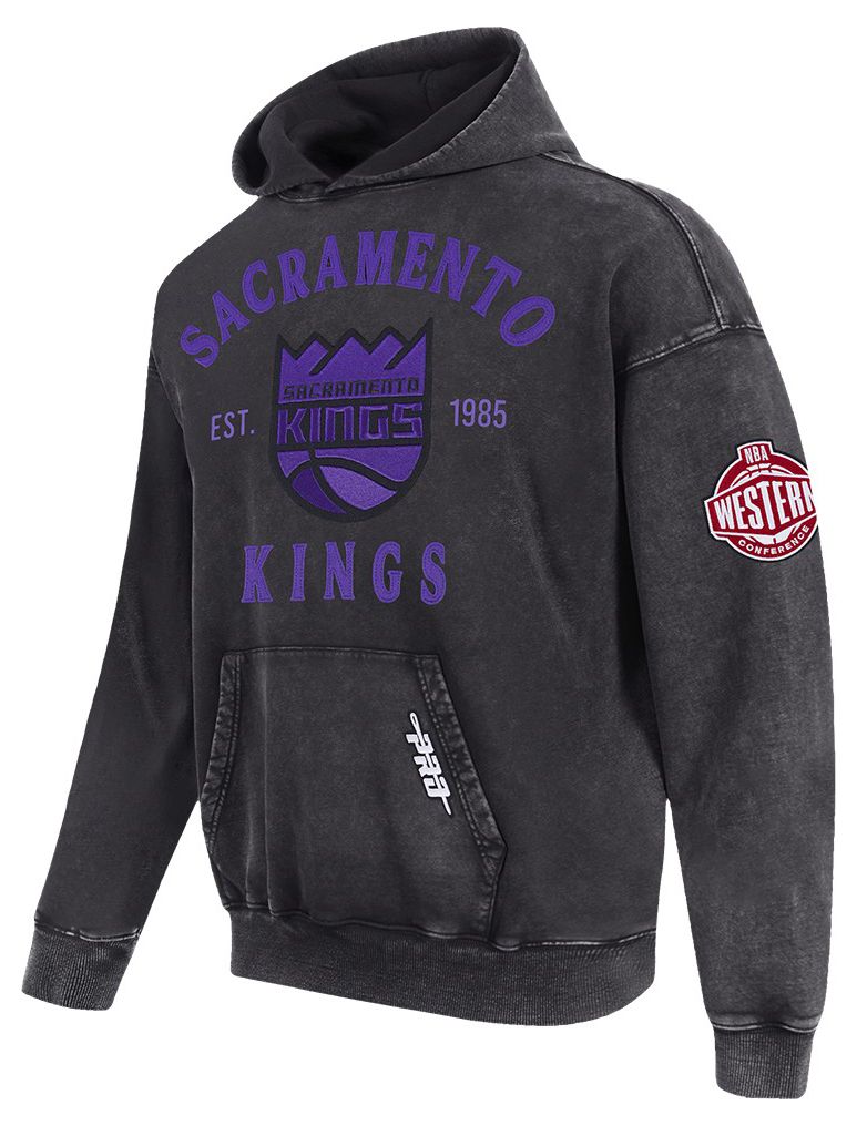 Pro Standard Men's Sacramento Kings Washed Twill Hoodie, XXL, Black