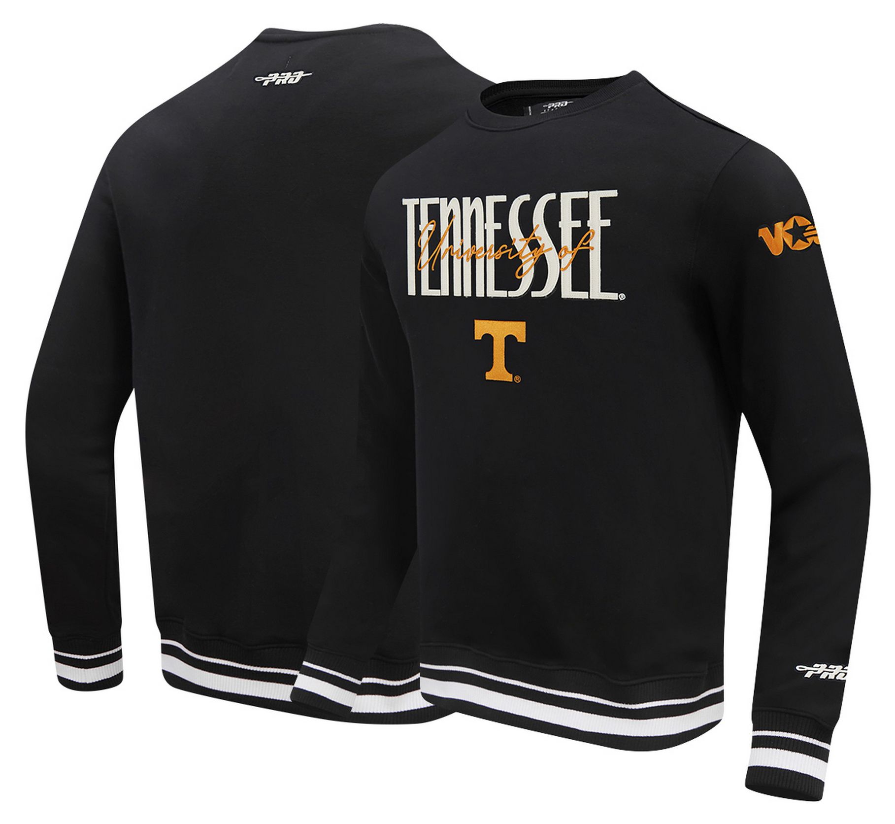 Pro Standard Men's Tennessee Volunteers OG Player Crewneck Sweatshirt, XXL, Black