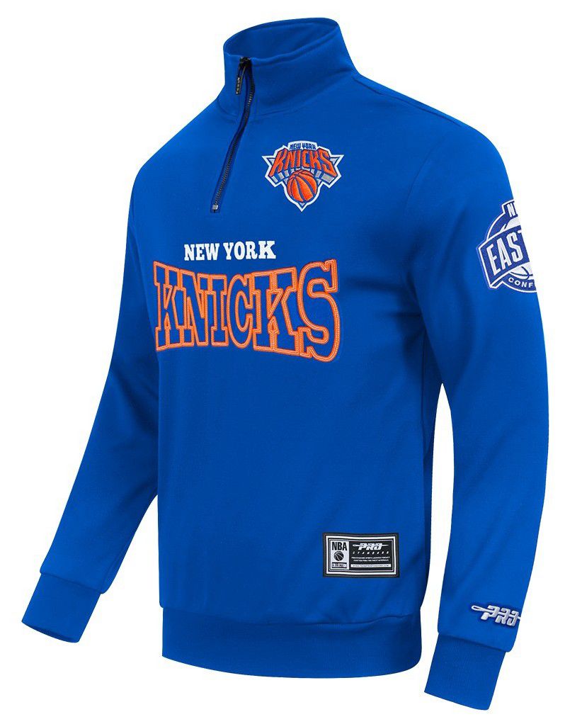 Pro Standard Men's New York Knicks Day One Fleece 1/4 Zip Pullover