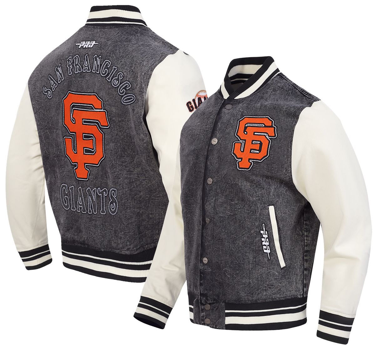 Pro Standard Adult San Francisco Giants Denim Varsity Jacket