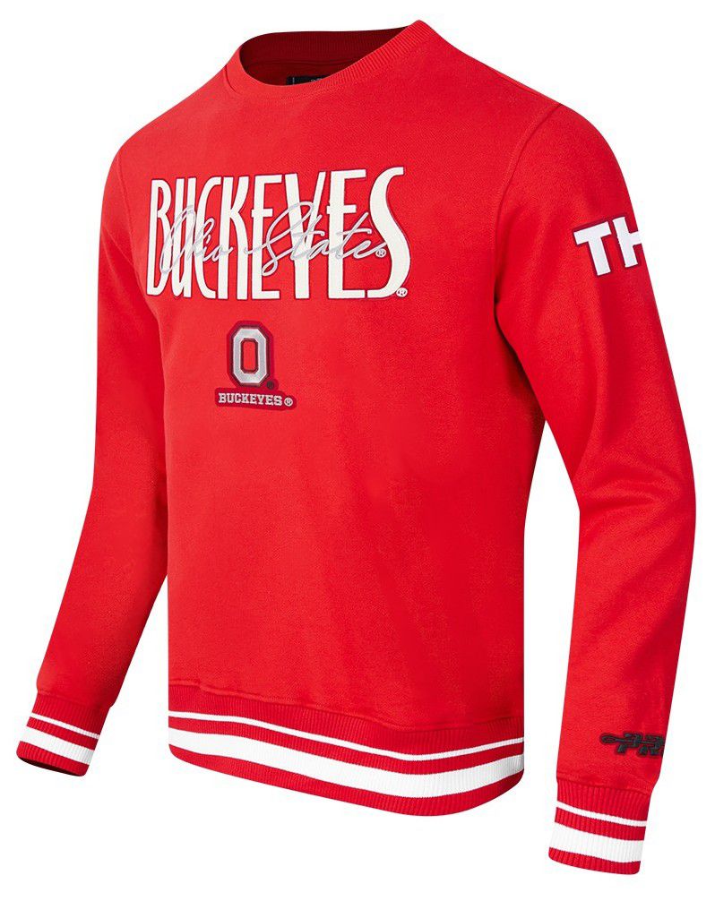 Pro Standard Men's Ohio State Buckeyes OG Player Crewneck Sweatshirt