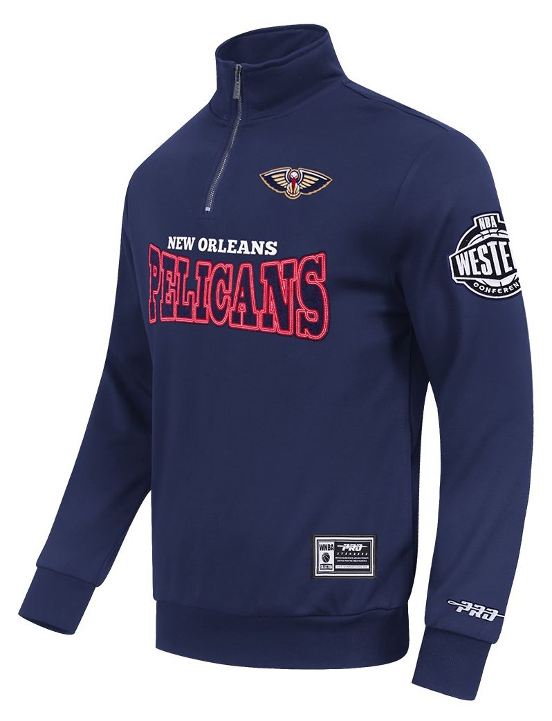 Pro Standard Men's New Orleans Pelicans Day One Fleece 1/4 Zip Pullover