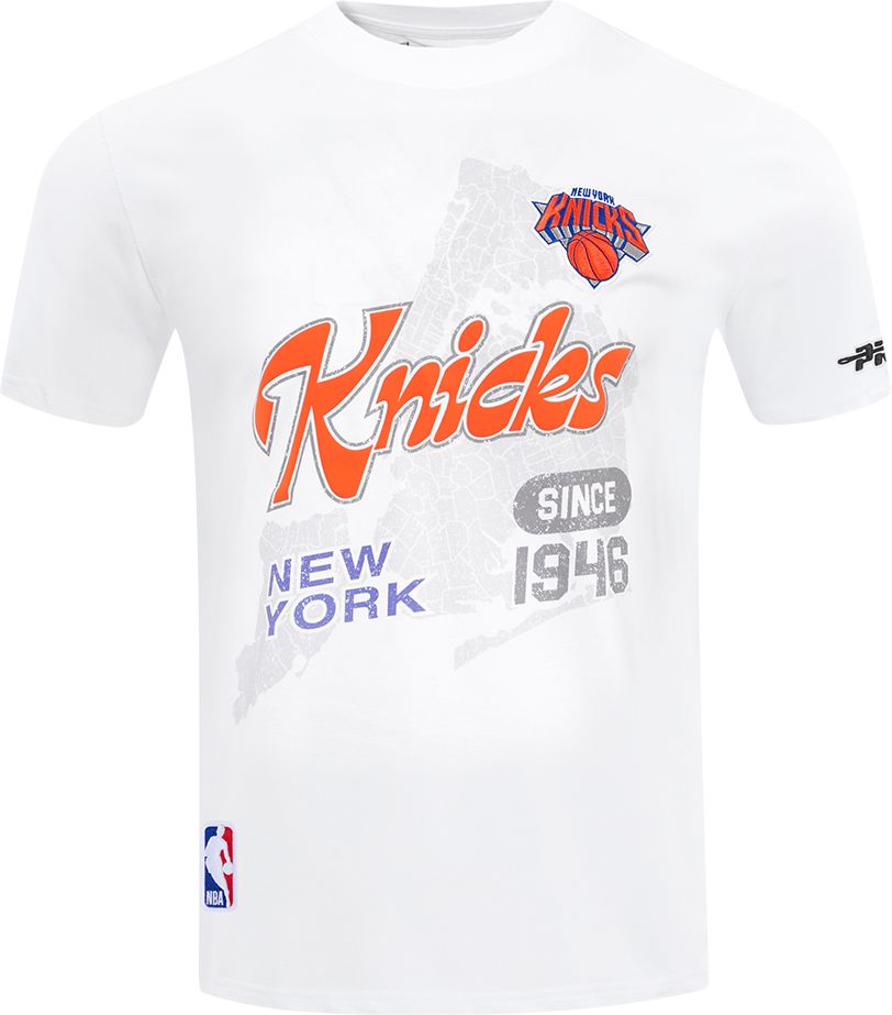 Pro Standard Men's New York Knicks Map T-Shirt, XXL, White