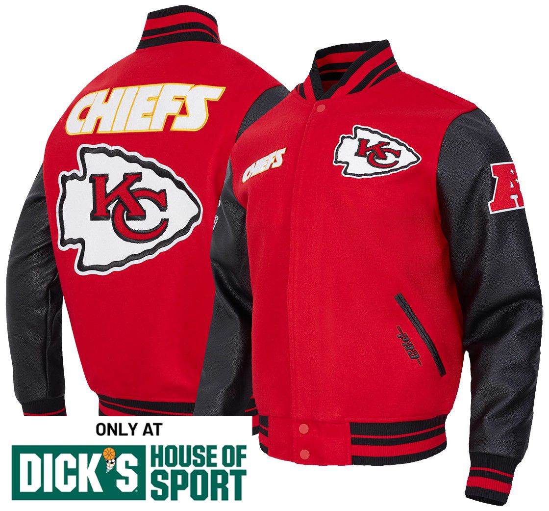 Pro Standard Men's Kansas City Chiefs Red Retro Classic Varsity Jacket