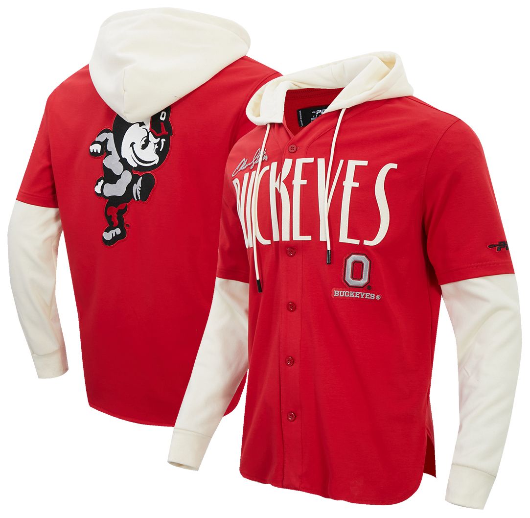 Pro Standard Men's Ohio State Buckeyes OG Player Hoodie, XXL, Red