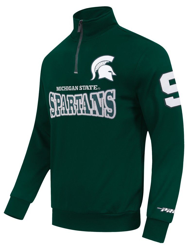 Pro Standard Men's Michigan State Spartans Day One Fleece 1/4 Zip Pullover