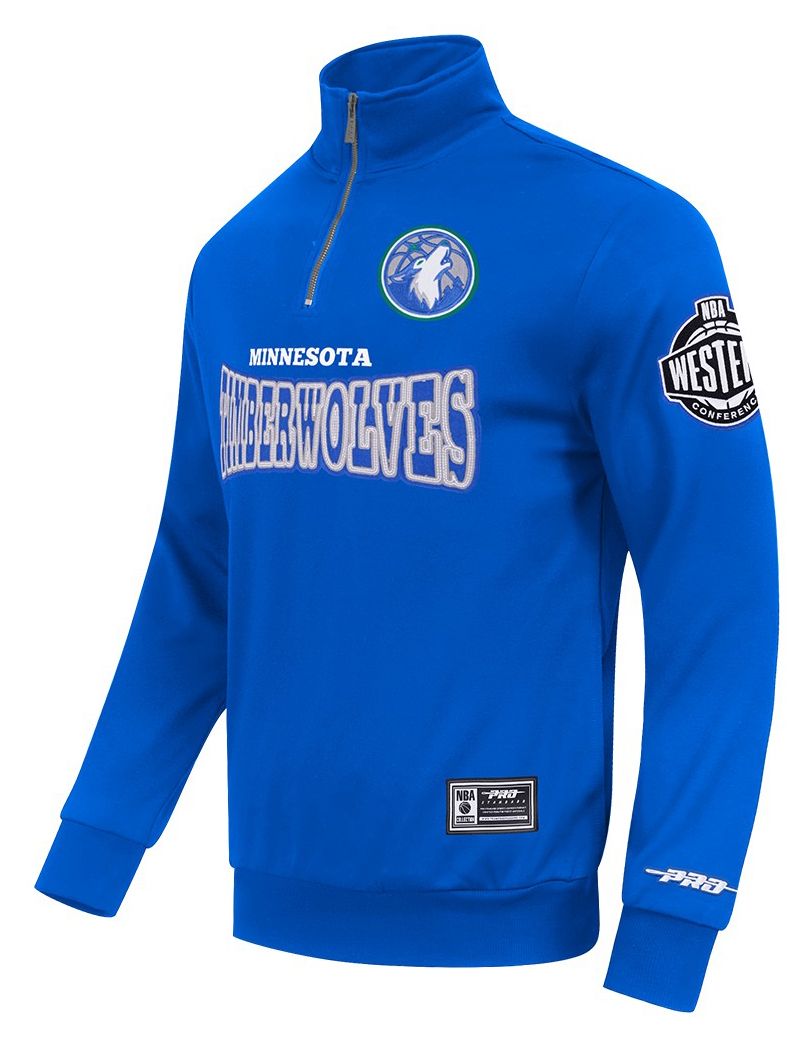 Pro Standard Men's Minnesota Timberwolves Day One Fleece 1/4 Zip Pullover