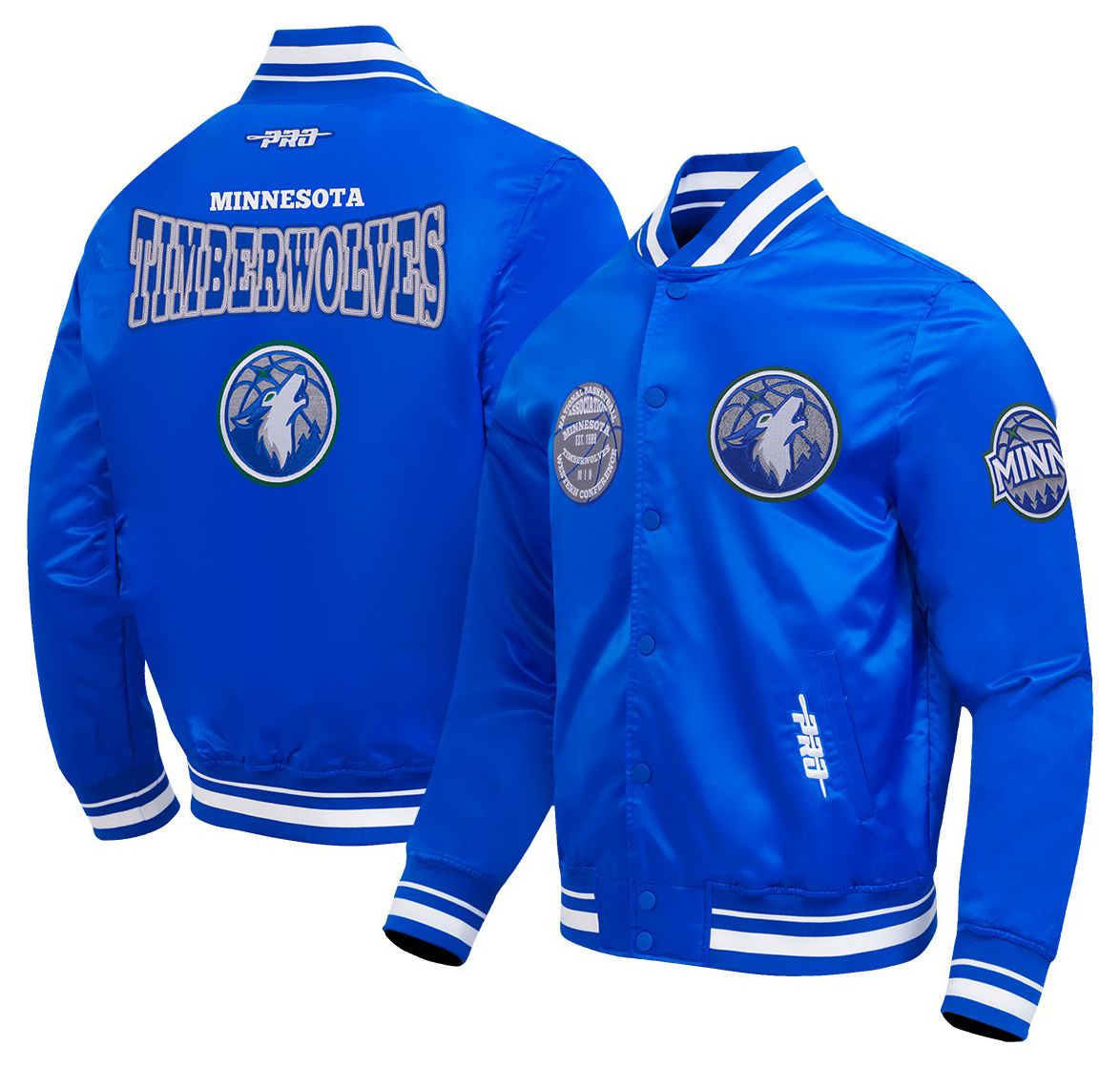 Pro Standard Men's Minnesota Timberwolves Day One Satin Jacket