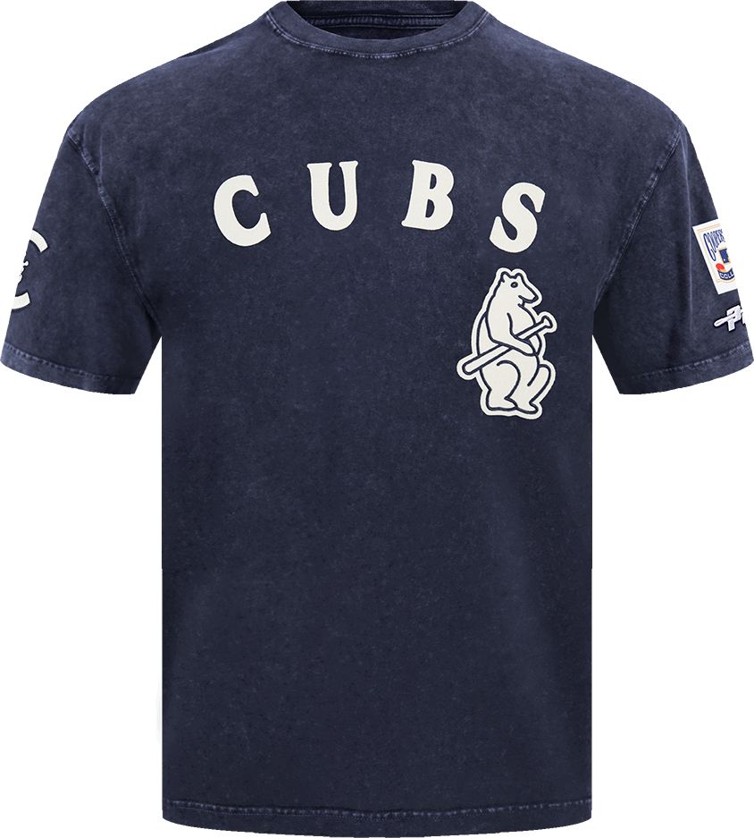 Pro Standard Men's Chicago Cubs Navy Enzyme Washed T-Shirt