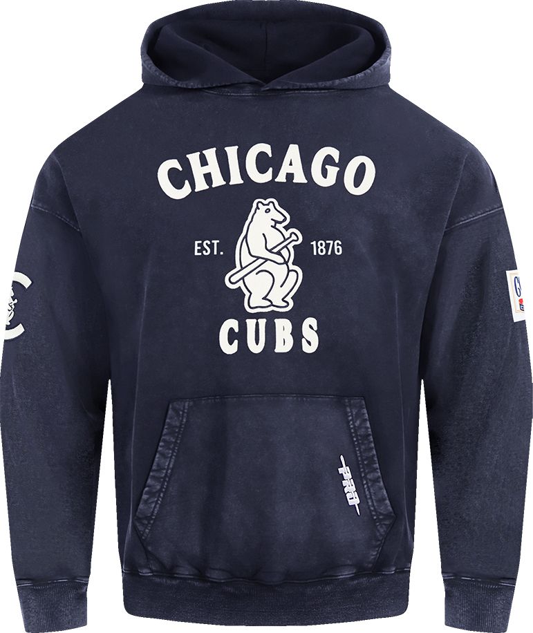Pro Standard Men's Chicago Cubs Navy Enzyme Washed Hoodie
