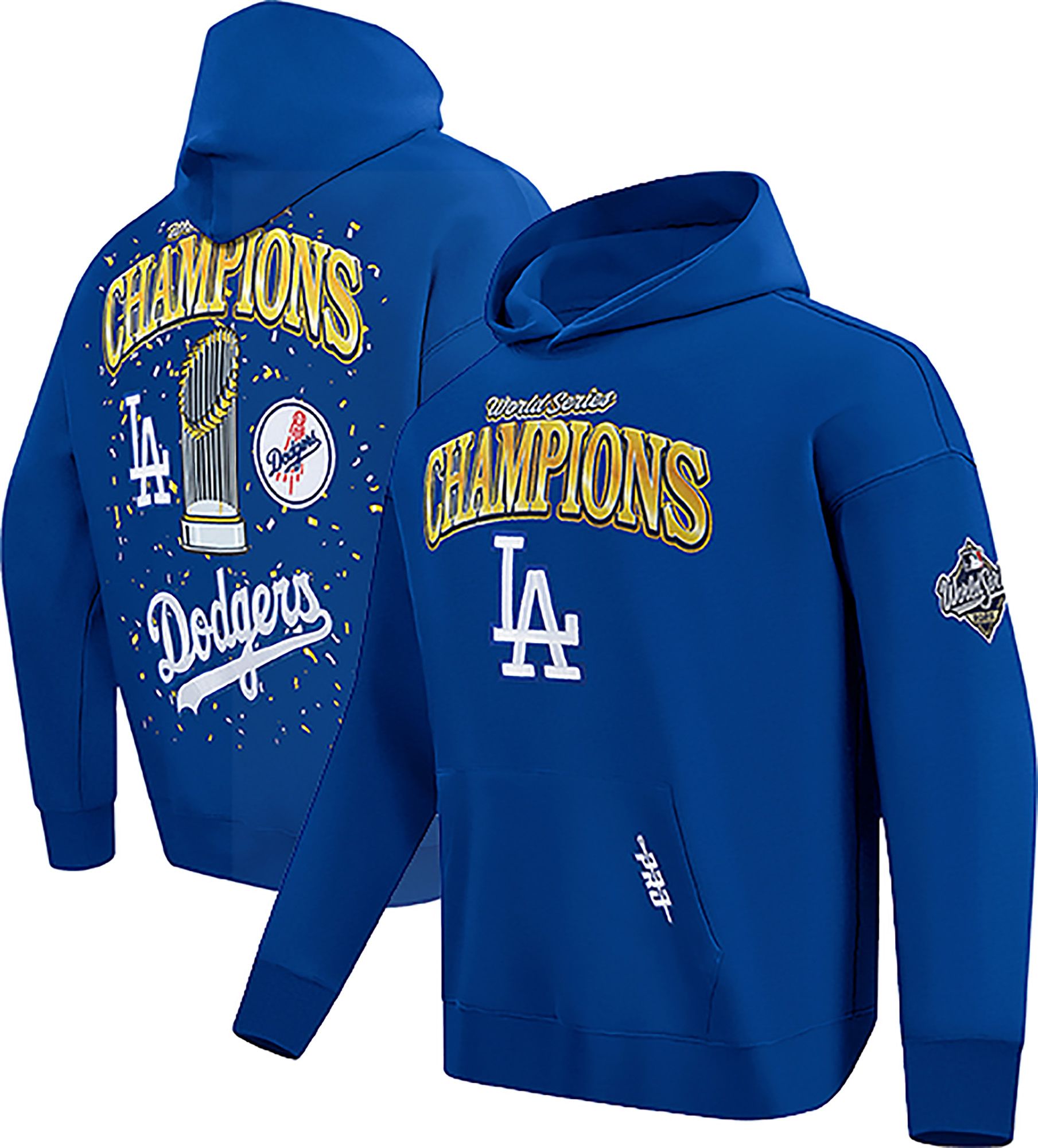 Pro Standard Men's Los Angeles Dodgers Blue World Series Champs 2025 Fleece Hood