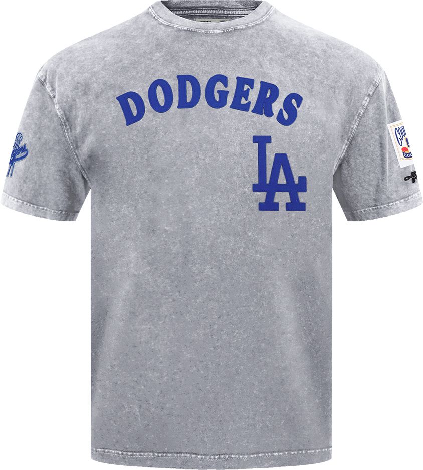 Pro Standard Men's Los Angeles Dodgers Grey Enzyme Washed T-Shirt