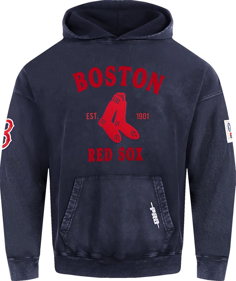 Pro Standard Men's Boston Red Sox Navy Enzyme Washed Hoodie