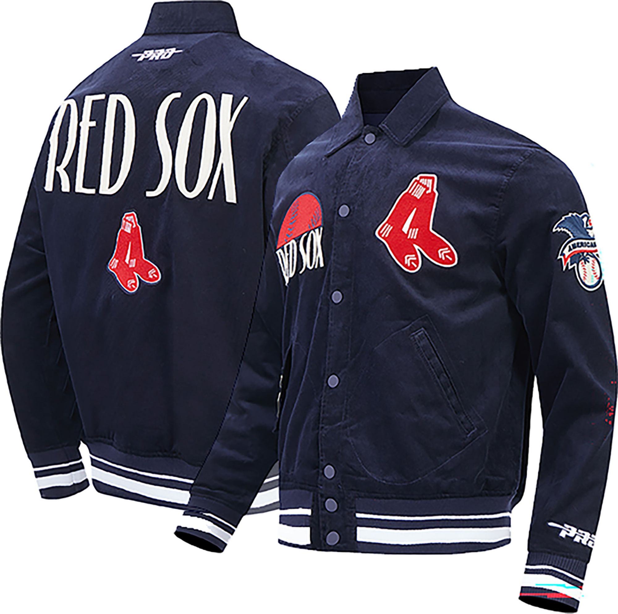 Pro Standard Men's Boston Red Sox Navy Original Players Corduroy Jacket