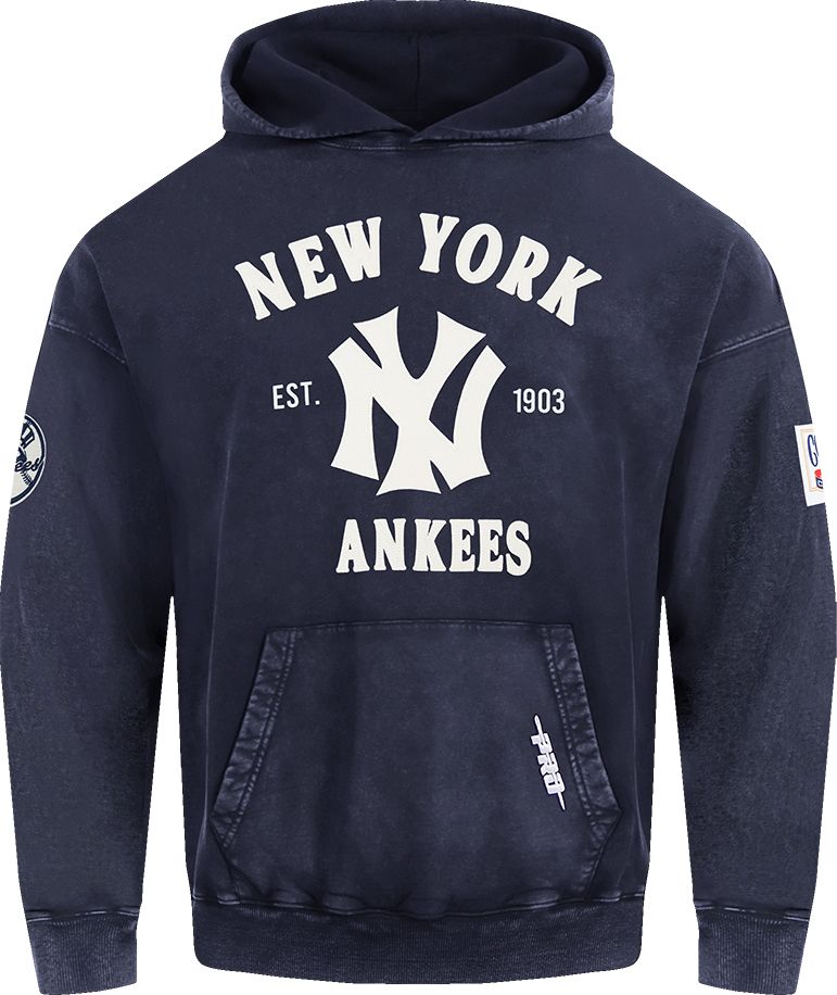 Pro Standard Men's New York Yankees Navy Enzyme Washed Hoodie