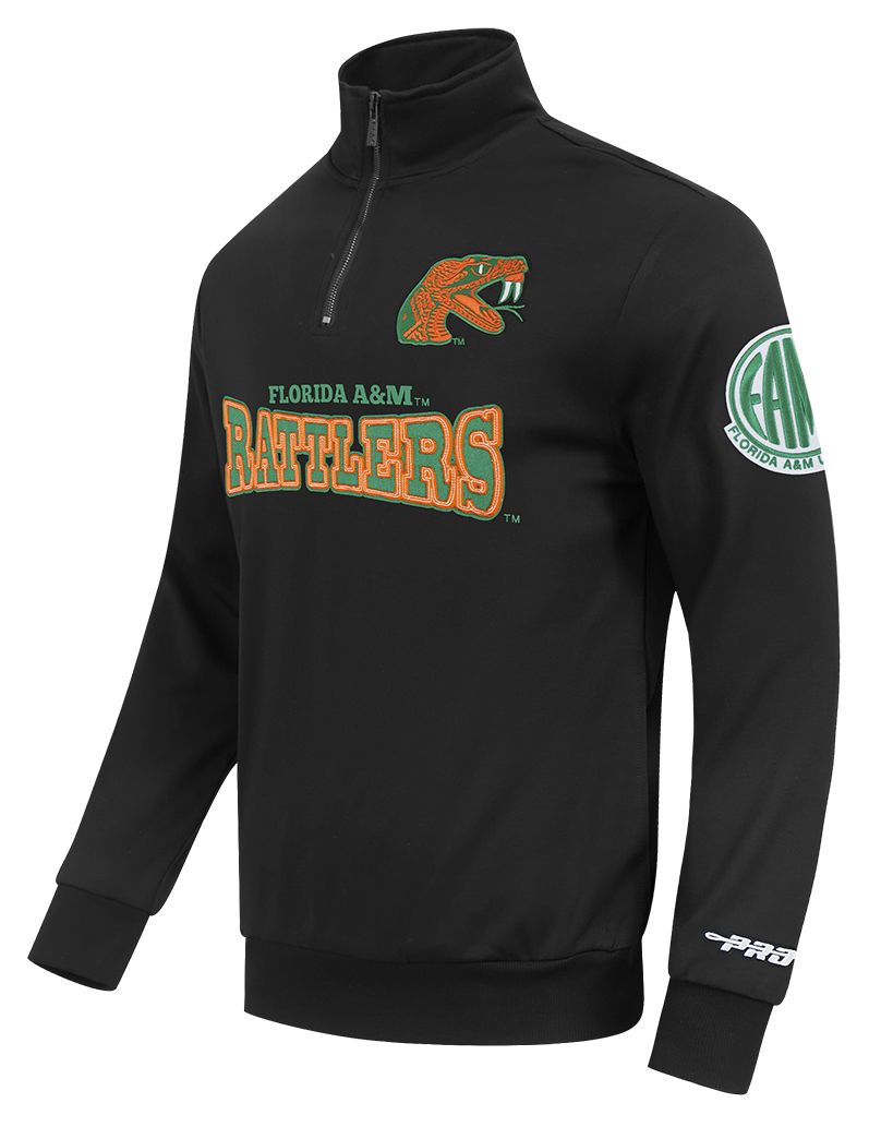 Pro Standard Men's Florida A&M Rattlers Black Day One 1/4 Zip Pullover