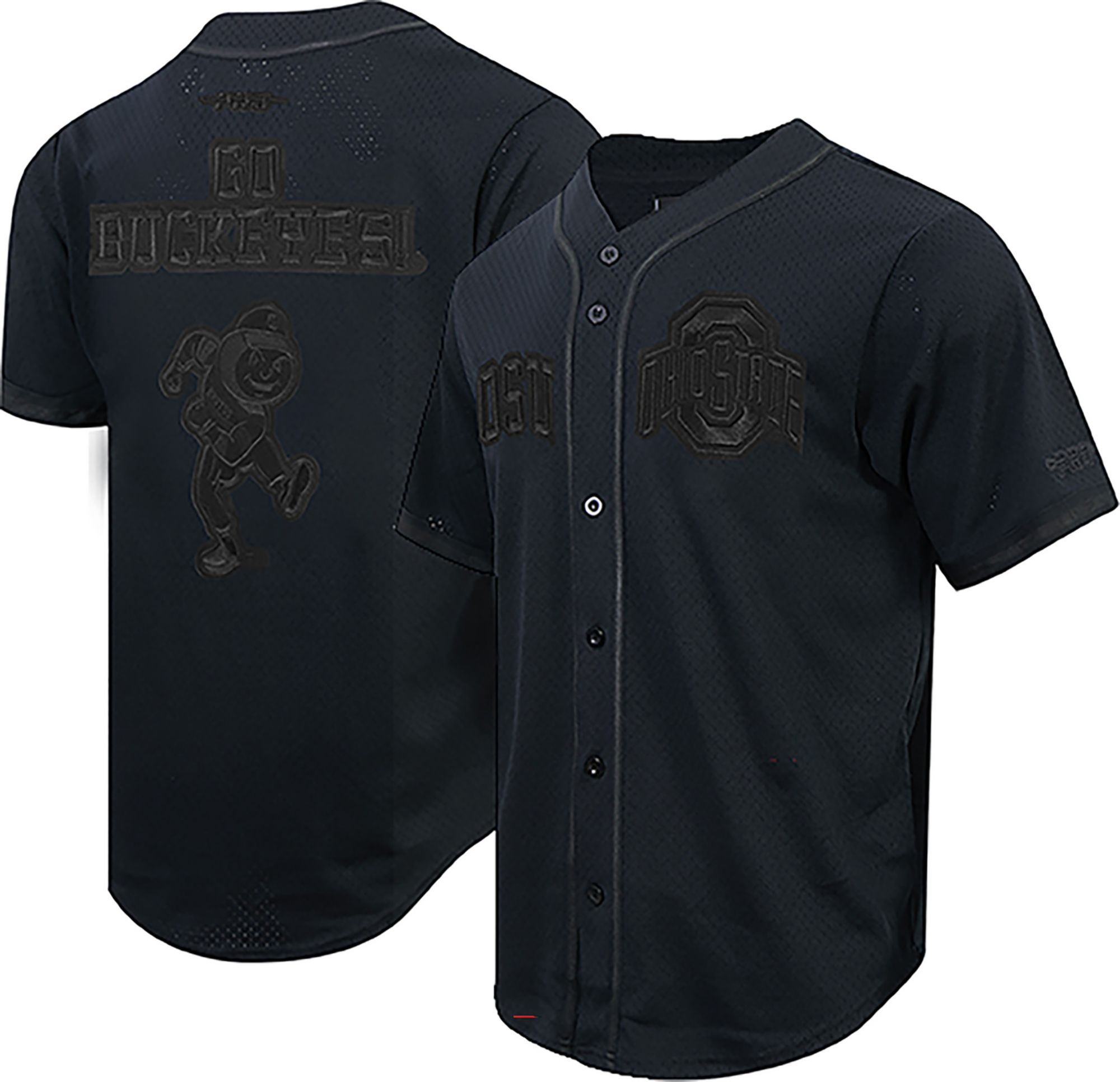 Pro Standard Men's Ohio State Buckeyes Black Color Out Jersey