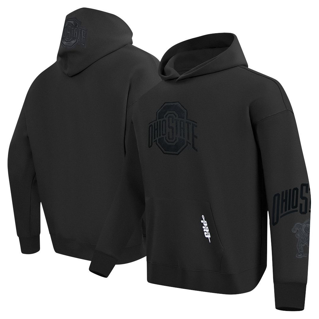 Pro Standard Men's Ohio State Buckeyes Black Color Out Hoodie