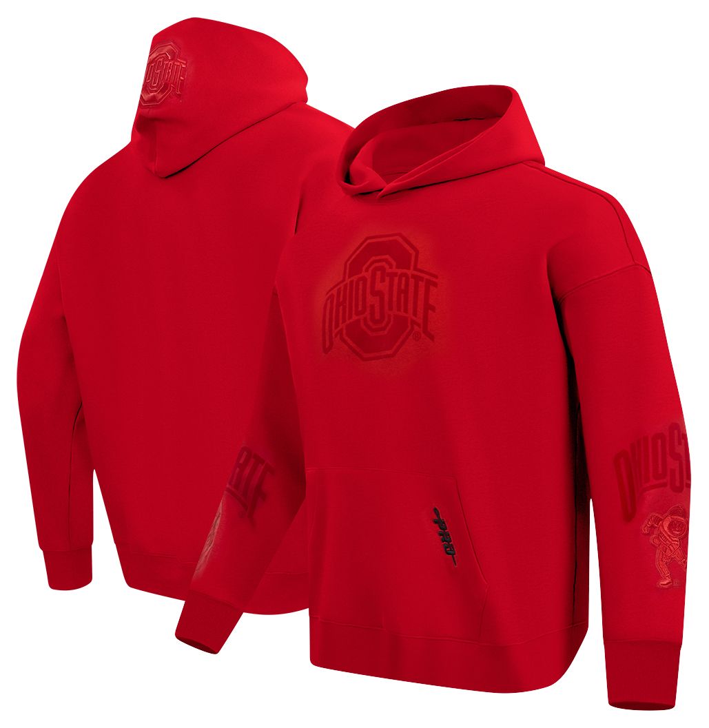 Pro Standard Men's Ohio State Buckeyes Red Color Out Hoodie